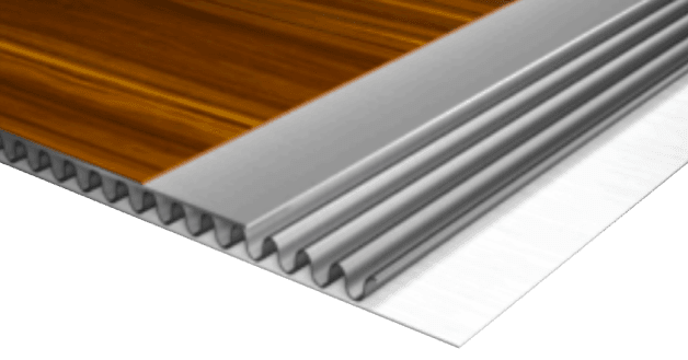 Alucosite corrugated panel line core image